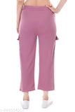 Soft pink crepe pyjama set for women & girls, perfect for loungewear or sleeping