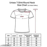 Cool and quirky men's round neck t-shirt, polyester fabric with printed design, ideal for corporate events & sports. Sizes: S (36in x 25in), M (38in x 26in), L (40in x 27in), XL (42in x 28in), XXL (44in x 29in). Made in India