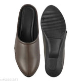 Synthetic leather Mannat Women formal bellies, open back boat shoes in sizes IND-3, IND-4, IND-5, IND-7, IND-8 (India origin)