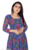 Bandhani Printed Women's Georgette Kurti, long sleeves, big size available, Indian export