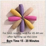 Large Indian resin incense holder, decorative mystical smoke fountain for yoga enthusiasts and spiritual decor lovers