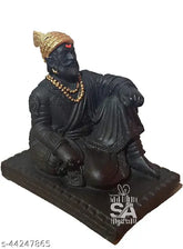 Poly Resin Shivaji Maharaj statue for car dashboard, Sai Amrut inspiration piece for automobile showcase