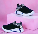 Blue canvas slip-on shoes for kids, lightweight and breathable with textured sole, ideal for summer play