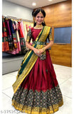 Pretty Fancy kids' art silk net lehanga cholis set, free size 40in waist & 42in length, Indian origin