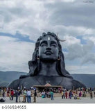 Adiyogi statue resin Mahadeva Murti, Indian god idol for home and car decor