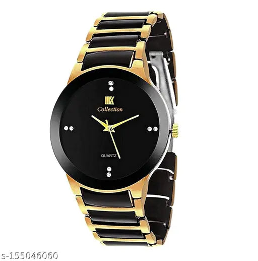 Stainless steel LED men's watch with clear glass, free size, perfect for formal occasions or everyday wear