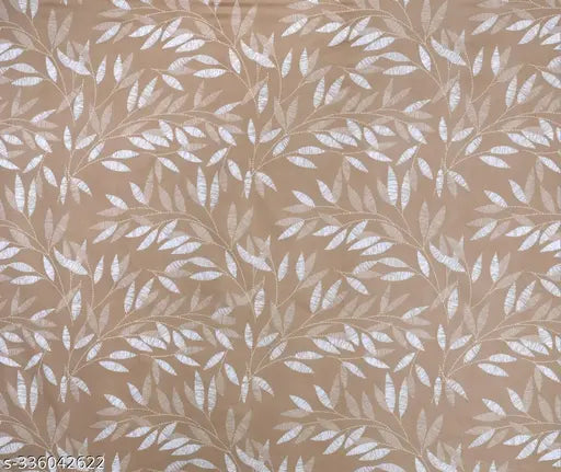 Brown cotton fitted bedsheets, double size with 2 pillow covers, 250 TC super soft for 78x7210 mattress - premium quality LOPUNNY bedsheets featuring botanical pattern