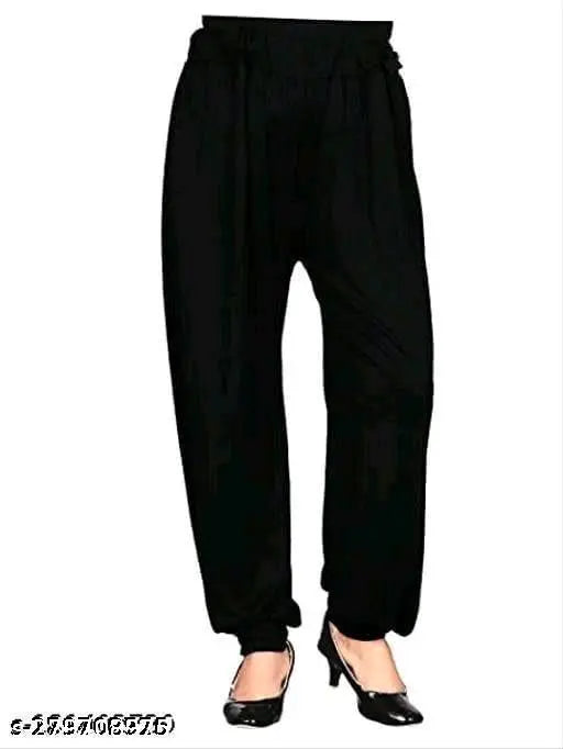 Black cotton net harem pants for women, comfortable and stylish for ethnic, yoga, fitness, or dance occasions