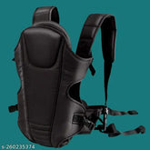 Royal black fabric cradle with adjustable buckle strap (6-15 months), ergonomic baby carrier for comfortable front carry outdoors