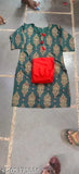 Rayon Kurti Sharara Set for Women and Girl, printed net design, three-quarter sleeves, traditional Indian attire for casual or workwear