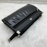 Artificial leather women's multiple pocket clutch, free size (9x2 inches), high-quality PU material