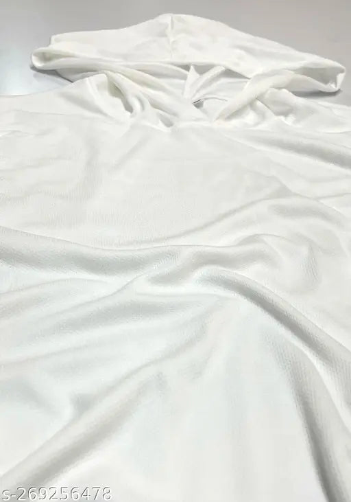 checks-pattern polyester crop top with hood for women - stylish casual womens t-shirt by Nomadees, made in India