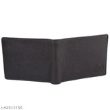 Solid faux leather formal purse for men, premium quality trendy wallet with 2 compartments, coin pocket, and card slots
