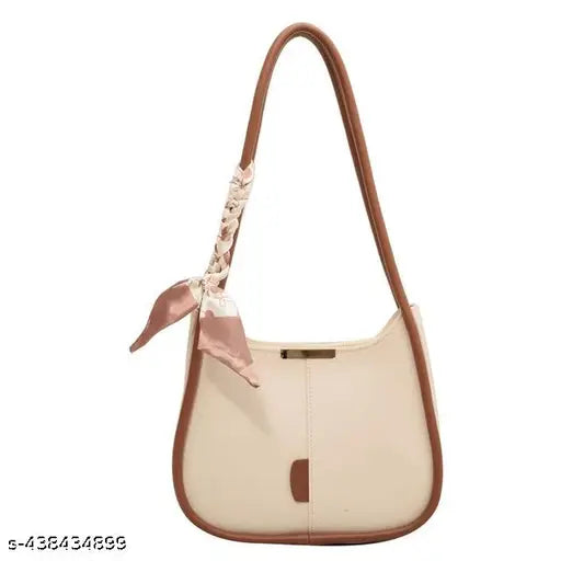 PU solid-colored sling bag with detachable ribbon, Latest trend girls bag from India