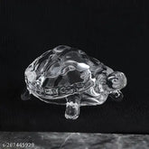 Original crystal turtle for career, luck & wealth, Vastu Feng Shui decor, 4.5cm x 4.5cm x 5cm, India origin