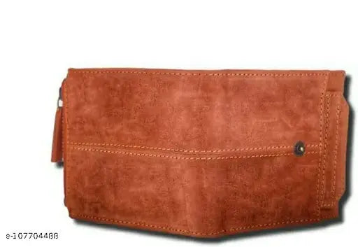 Genuine leather RFID wallet, 12 card slots, solid pattern, premium quality men's casual wallet by SONRISA India