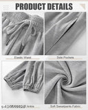 Cotton women's joggers, comfortable and casual, plus size with solid pattern, made in India