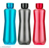 Multicolor, leak-proof 1000ml fridge water bottle for school, college, office - BIS/ISI certified, pack of 6