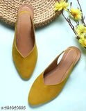 Yellow synthetic leather slip-on half cut Bally, solid net pattern, Indian origin