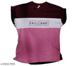 Cotton blend half sleeve heart print T-shirt for women, vibrant red hue on Indian-made garment