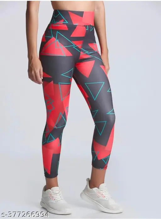 Grey Solid Lycra Earth Joy™ Jeggings - Women's Active Bottomwear for Workout & Yoga