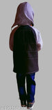Colorblocked polyester boys jacket, stylish winter wear for kids aged 6-12 years, India origin