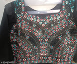 Georgette print three-quarter sleeve kurti for women and girls, Indian partywear under 499 rupees