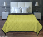 White microfiber reversible AC comforter for winter, double bed (90x100inch)