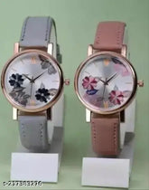 Stylish leather analog watch for women, suitable for casual and party wear. Free size with a 20mm dial diameter