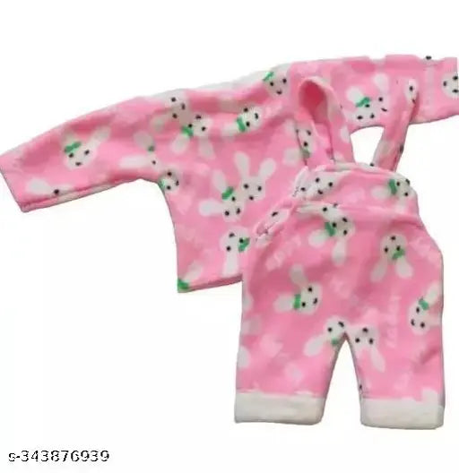 Woolen dungaree pack for baby girls & boys (0-4 months), warm, printed net design, soft quality, Indian origin