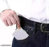 Water-resistant stainless steel debit/credit card holder, sleek and sturdy, holds 6 cards with 5 compartments, free size (10cm x 8cm)