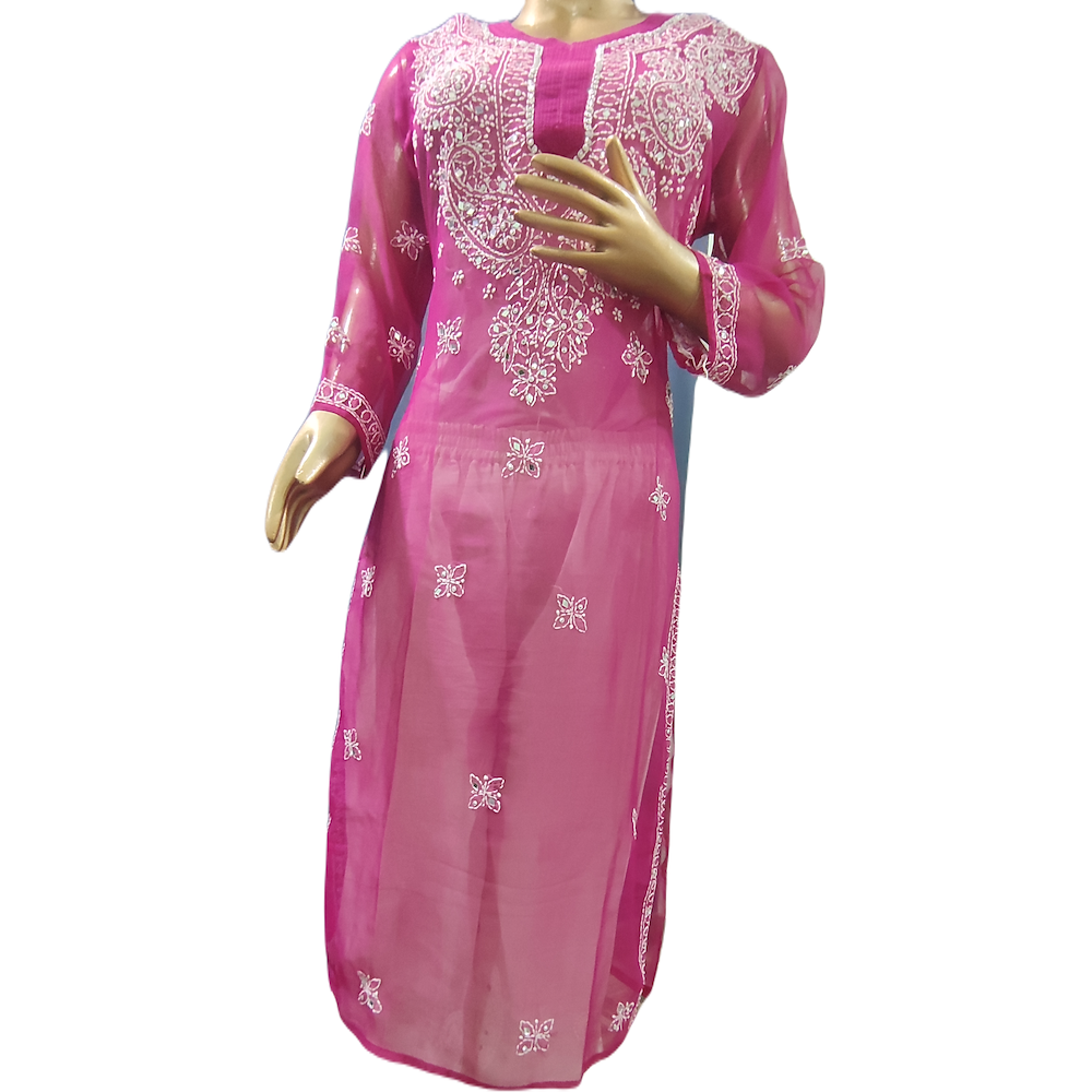 Mirror work kurtas and palazzos, intricate embroidery for traditional Indian fashion