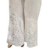 Golden mirror work kurtas & palazzos, ethnic Indian fashion