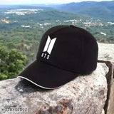 Cotton sports cap, embroidered hip hop pattern, adjustable fit - Indian made, all-season use