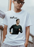 Cristiano Ronaldo men's polycotton t-shirts, round neck, half sleeves - S, M, L, XL (India)
