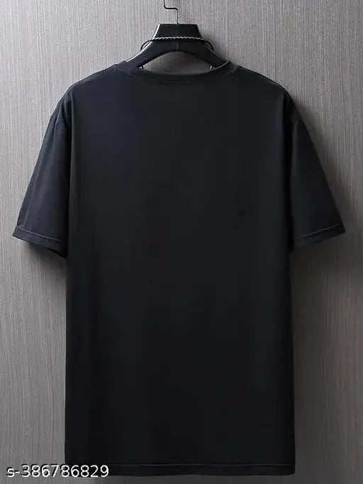 Black and white striped polycotton men's t-shirt pack of 2, short sleeves on display. Sizes XS to XXL. Made in India
