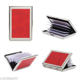 Solid steel RFID protected cardholder, supports multiple cards, free size (10cm x 6cm), professional design, perfect gift for men and women