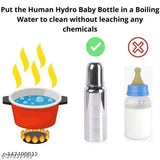 Premium yellow stainless steel baby feeding bottle with hot case cover (250ml), easy to hold design, BPA-free and durable for kids' milk and drinks