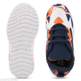 Orange EVA Prattle foot LED casual shoes for kids T202, lightweight and comfortable, perfect for outdoor sports and parties