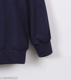 Cotton printed sweaters for kids (4 colors), long sleeves, ribbed cuffs & neckline - Indian origin
