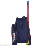 Blue polyester net Indian Riders cricket trolley bag, 25L waterproof for kids school & travel - ideal for little dreamers