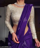 Red Muslin saree with embellished net blouse, RADHIKA RANI ringani color 000, Indian traditional attire