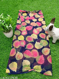 Georgette printed saree, free size, floral patti design, soft and smooth finish, Indian origin