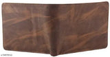 Stylish brown PU wallet, free size, 3 compartments, 5 card slots, coin pocket with zip lock, India-origin classic mens accessory