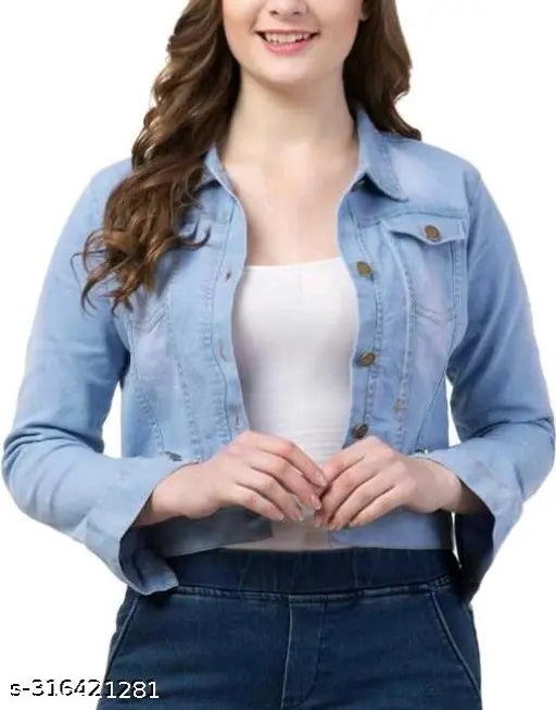 Stylish denim jackets combo for kids girls - self-designed, comfortable, long sleeves, 2-pack, India origin