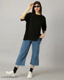 Yellow oversize cotton t-shirt with side pocket, loose fit and off-shoulder design - Women's eco-friendly fashion from India