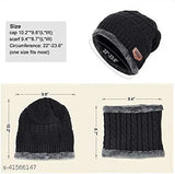 Attractive women's black balaclava caps, wool pack of 2 - combo for men and women, India-made winter accessories