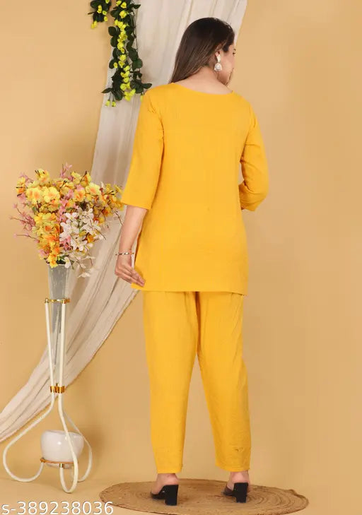 Stylish cotton nightsuits for women, solid color design, available in M, L, XL, XXL sizes