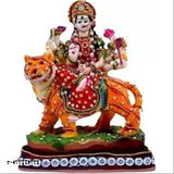 Poly resin Maa Durga Idol, ornate decorative murti for Pooja Mandir or home decor. Perfect gift for festivals, weddings, anniversaries, or special occasions. Indian origin
