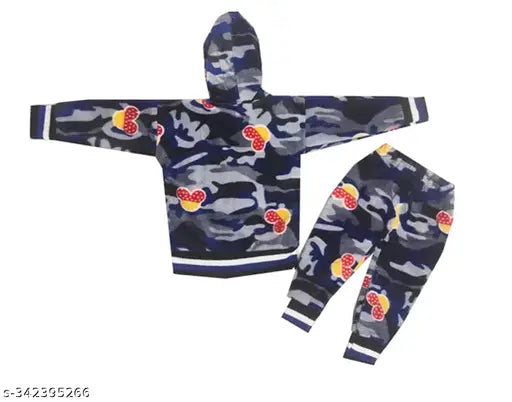 Woolen winter T-shirt pyjama set for kids, warm and stylish, 1 piece in natural colors